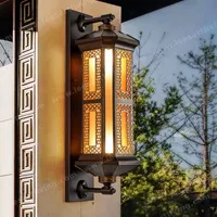 HJ-BD-145 Outdoor Wall Lamp Waterproof Lighting for Villa Garden Vintage Courtyard 