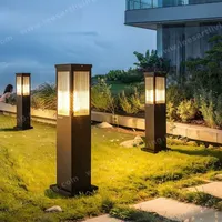 HJ-CPD-152 European Classical High-grade Waterproof Outdoor Decorative Pillar Light,Fence Post Lamp Wall Gate for Garden Courtyard