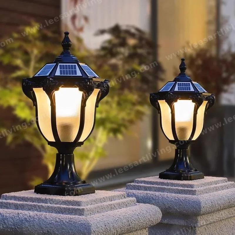 HJ-ZTD-161 European Classical High-grade Waterproof Outdoor Decorative Pillar Light,Fence Post Lamp Wall Gate for Garden Courtyard
