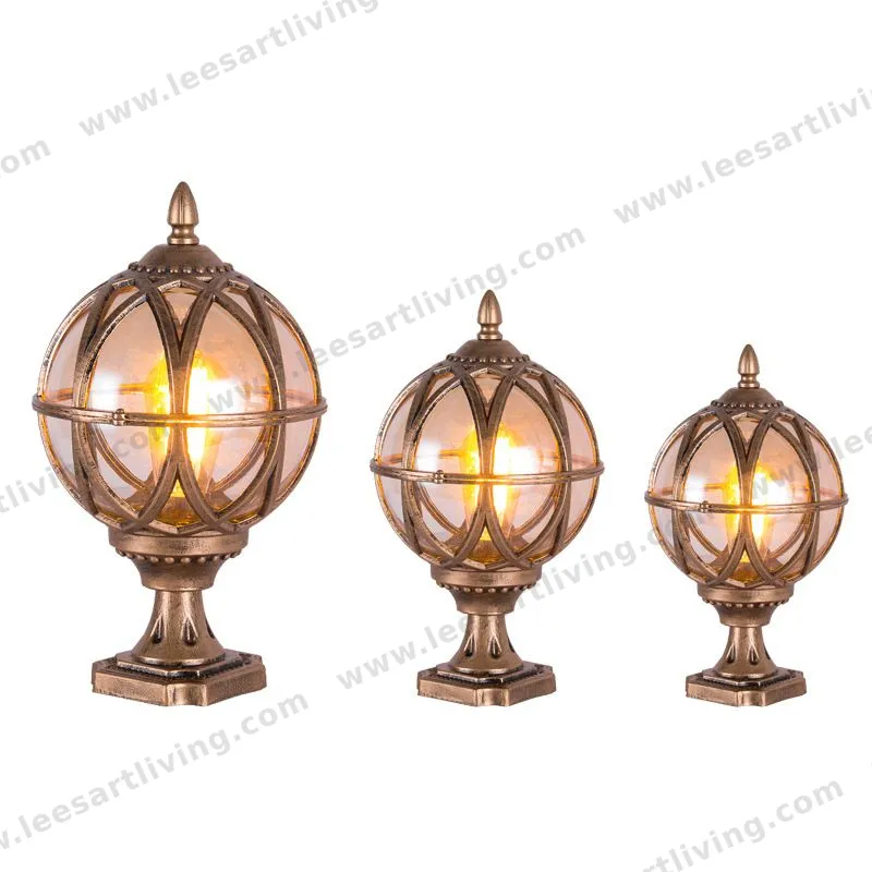 HJ-FJ-169 European Classical High-grade Waterproof Outdoor Decorative Pillar Light,Fence Post Lamp Wall Gate for Garden Courtyard