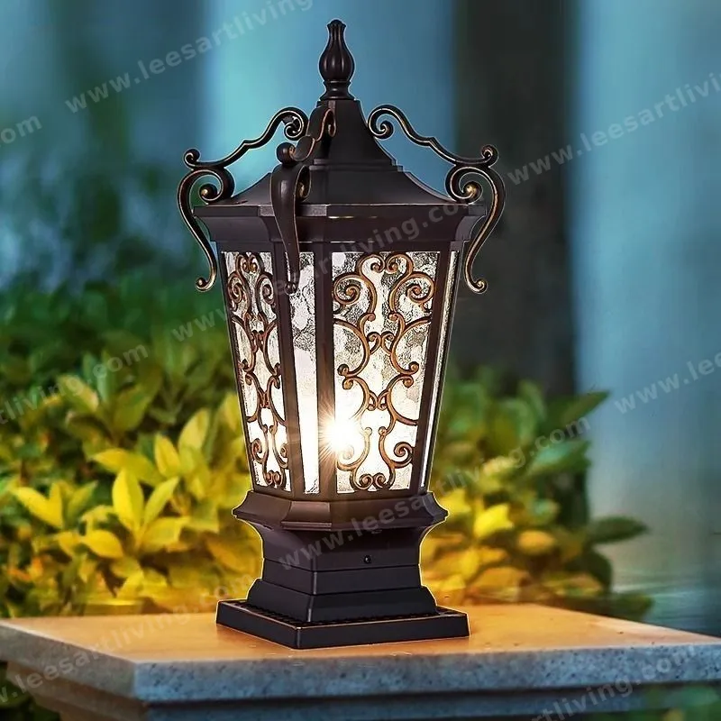 ZTD-152 European Classical High-grade Waterproof Outdoor Decorative Pillar Light,Fence Post Lamp Wall Gate for Garden Courtyard