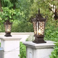 ZTD-152 European Classical High-grade Waterproof Outdoor Decorative Pillar Light,Fence Post Lamp Wall Gate for Garden Courtyard 