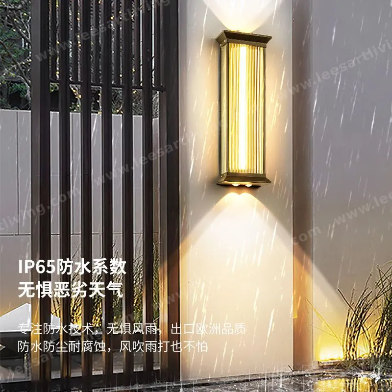 HJ-BD-143 Outdoor Wall Lamp Waterproof Lighting for Villa Garden Vintage Courtyard
