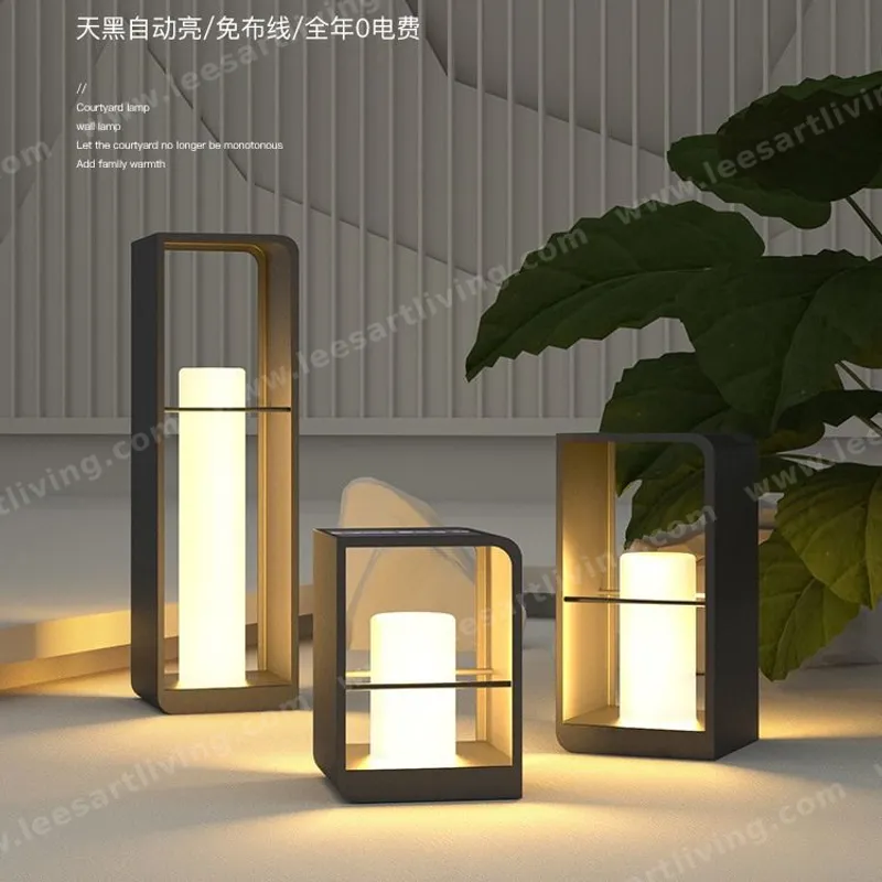 HJ-CPD-121 European Classical High-grade Waterproof Outdoor Decorative Pillar Light,Fence Post Lamp Wall Gate for Garden Courtyard