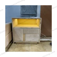 #07768 Luxury Bedroom Set Upholstered Soft Wall Panel Background Interior Decoration Custom High Big Headboard Villa Bed