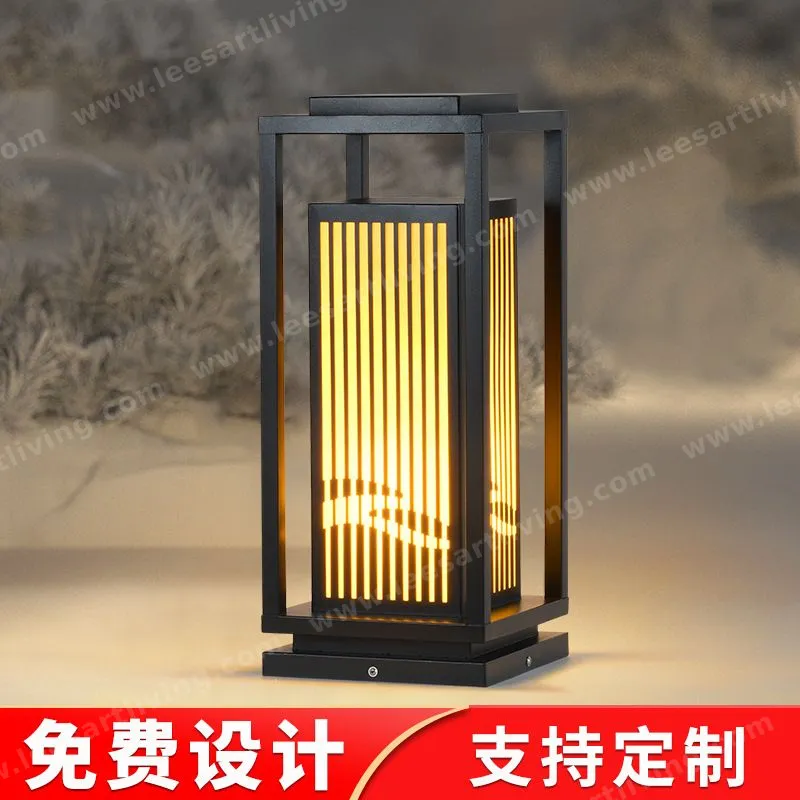 HJ-CPD-136 European Classical High-grade Waterproof Outdoor Decorative Pillar Light,Fence Post Lamp Wall Gate for Garden Courtyard