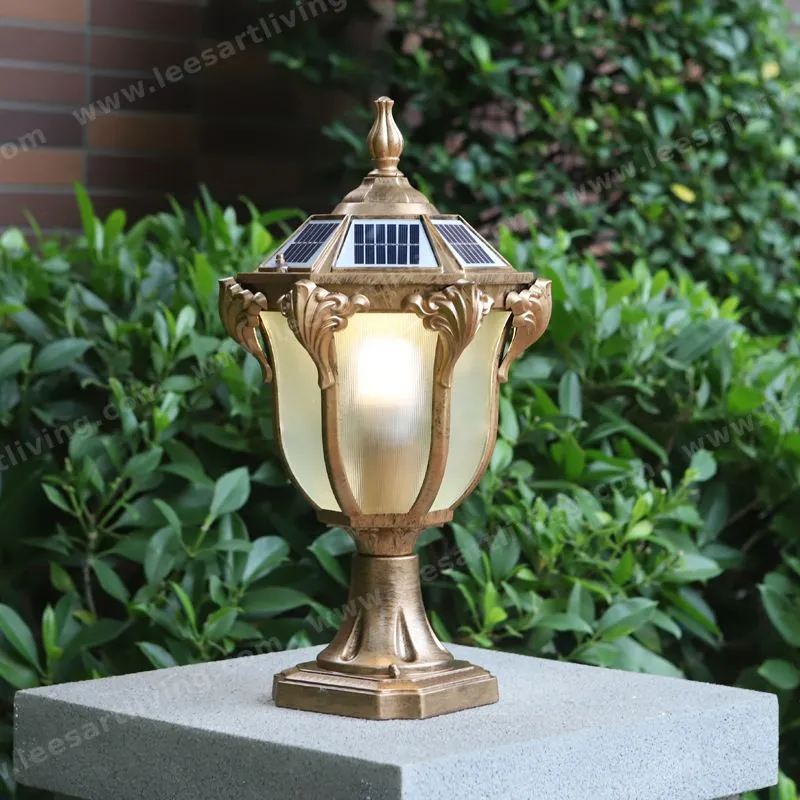 HJ-ZTD-161 European Classical High-grade Waterproof Outdoor Decorative Pillar Light,Fence Post Lamp Wall Gate for Garden Courtyard