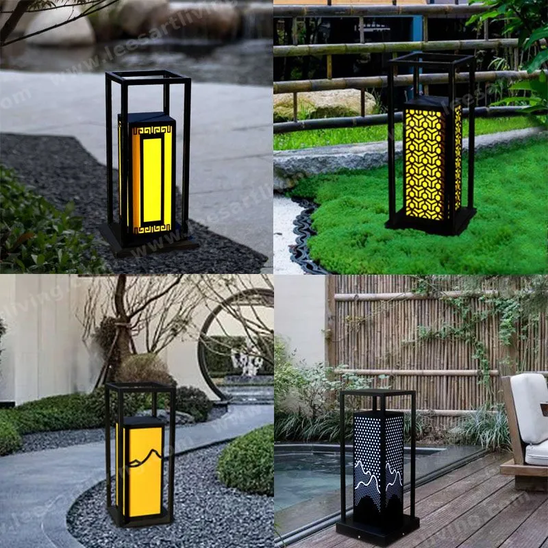 HJ-CPD-136 European Classical High-grade Waterproof Outdoor Decorative Pillar Light,Fence Post Lamp Wall Gate for Garden Courtyard