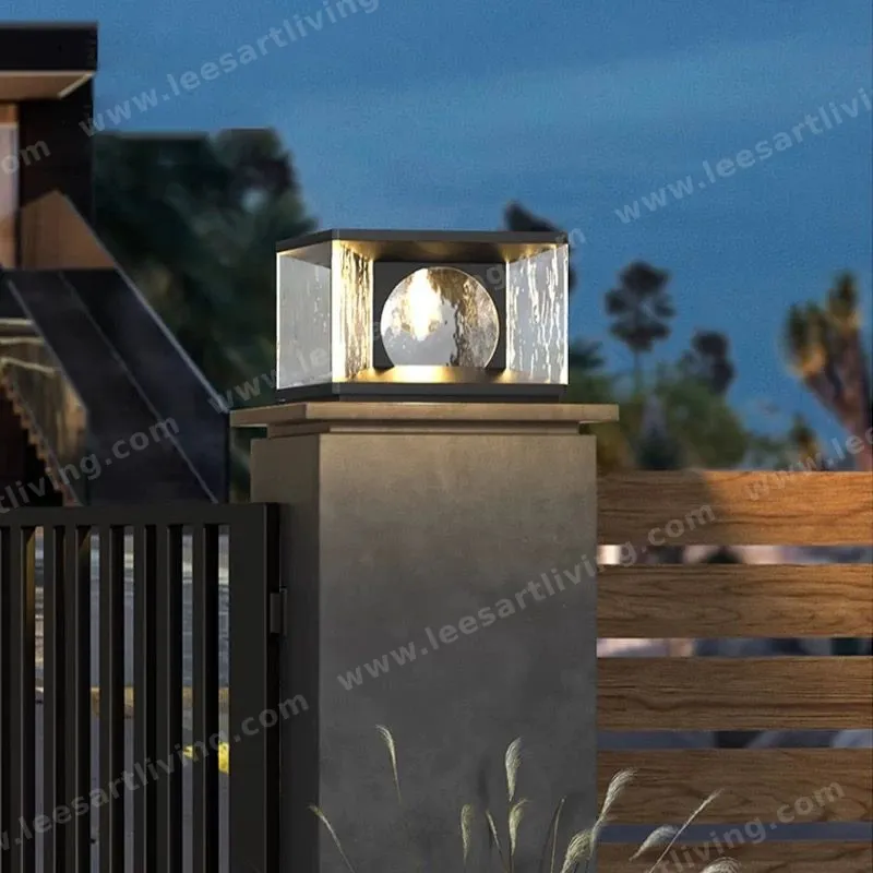 HJ-ZTD-1010 European Classical High-grade Waterproof Outdoor Decorative Pillar Light,Fence Post Lamp Wall Gate for Garden Courtyard