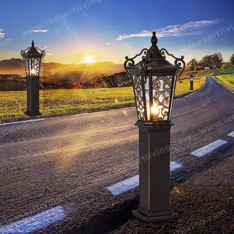 ZTD-152 European Classical High-grade Waterproof Outdoor Decorative Pillar Light,Fence Post Lamp Wall Gate for Garden Courtyard