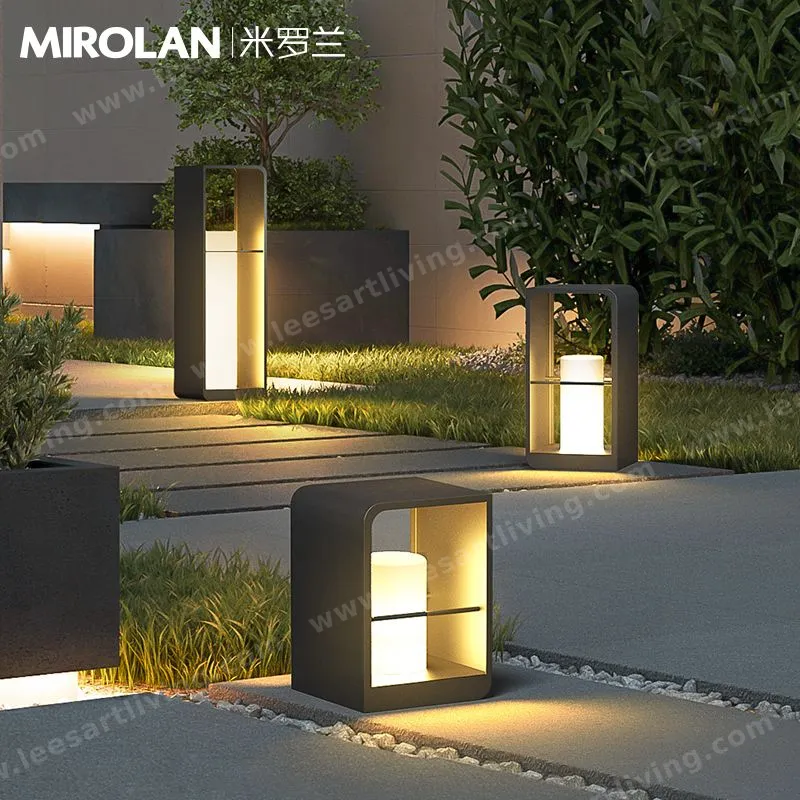 HJ-CPD-121 European Classical High-grade Waterproof Outdoor Decorative Pillar Light,Fence Post Lamp Wall Gate for Garden Courtyard