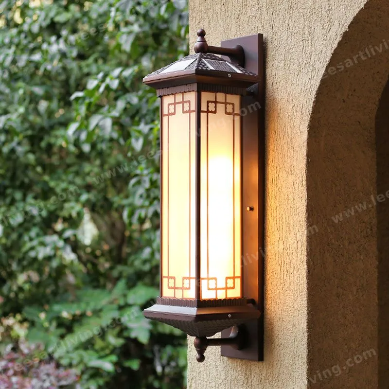 HJ-ZSBD-102 Outdoor Wall Lamp Waterproof Lighting for Villa Garden Vintage Courtyard