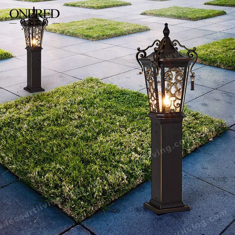 ZTD-152 European Classical High-grade Waterproof Outdoor Decorative Pillar Light,Fence Post Lamp Wall Gate for Garden Courtyard