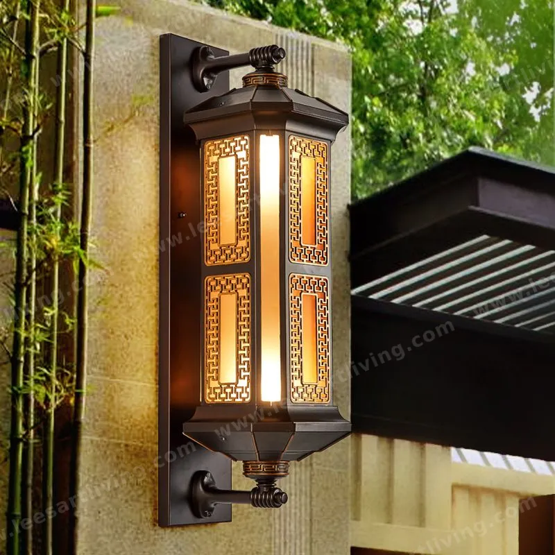 HJ-BD-145 Outdoor Wall Lamp Waterproof Lighting for Villa Garden Vintage Courtyard 