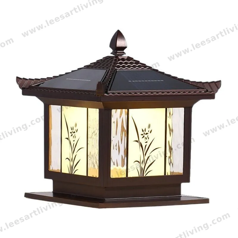 HJ-ZTD-159 European Classical High-grade Waterproof Outdoor Decorative Pillar Light,Fence Post Lamp Wall Gate for Garden Courtyard