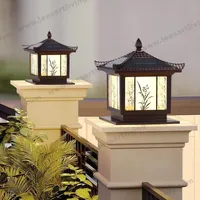 HJ-ZTD-159  European Classical High-grade Waterproof Outdoor Decorative Pillar Light,Fence Post Lamp Wall Gate for Garden Courtyard  