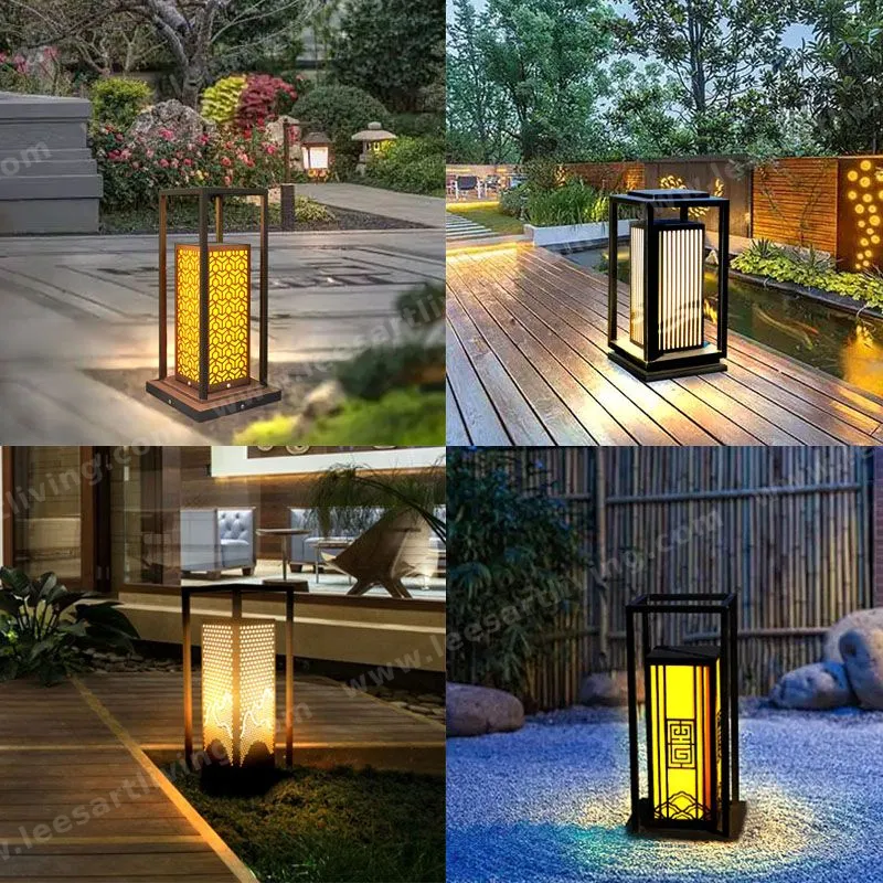 HJ-CPD-136 European Classical High-grade Waterproof Outdoor Decorative Pillar Light,Fence Post Lamp Wall Gate for Garden Courtyard
