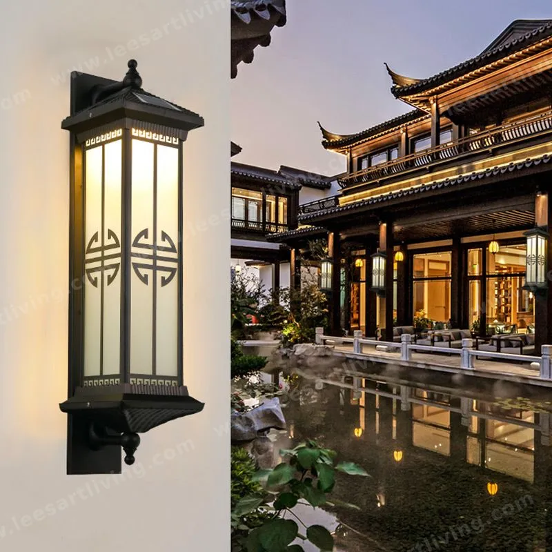HJ-ZSBD-102 Outdoor Wall Lamp Waterproof Lighting for Villa Garden Vintage Courtyard