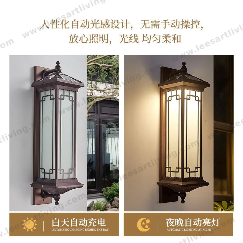 HJ-ZSBD-102 Outdoor Wall Lamp Waterproof Lighting for Villa Garden Vintage Courtyard