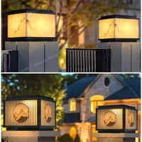 HJ-ZTD-902 European Classical High-grade Waterproof Outdoor Decorative Pillar Light,Fence Post Lamp Wall Gate for Garden Courtyard