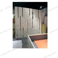 #07707 Luxury Bedroom Set Upholstered Soft Wall Panel Background Interior Decoration Custom High Big Headboard Villa Bed
