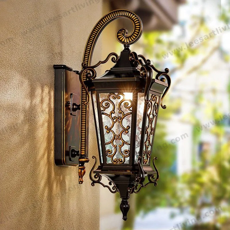 HJ-BD-142 Outdoor Wall Lamp Waterproof Lighting for Villa Garden Vintage Courtyard