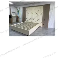 # 07772  Luxury Bedroom Set Upholstered Soft Wall Panel Background Interior Decoration Custom High Big Headboard Villa Bed