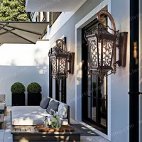 HJ-BD-142 Outdoor Wall Lamp Waterproof Lighting for Villa Garden Vintage Courtyard 