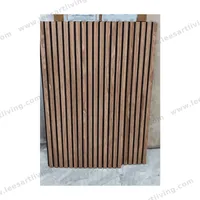 #07775-04 Luxury Bedroom Hotel Hall Entrance Customized Ribbed Wood Wall Panel Background Interior Decoration