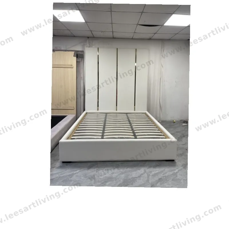 #07779 Luxury Bedroom Set Upholstered Soft Wall Panel Background Interior Decoration Custom High Big Headboard Villa Bed