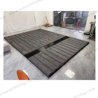 #07778-3  Luxury Bedroom Set Upholstered Soft Wall Panel Background Interior Decoration Custom High Big Headboard Villa Bed