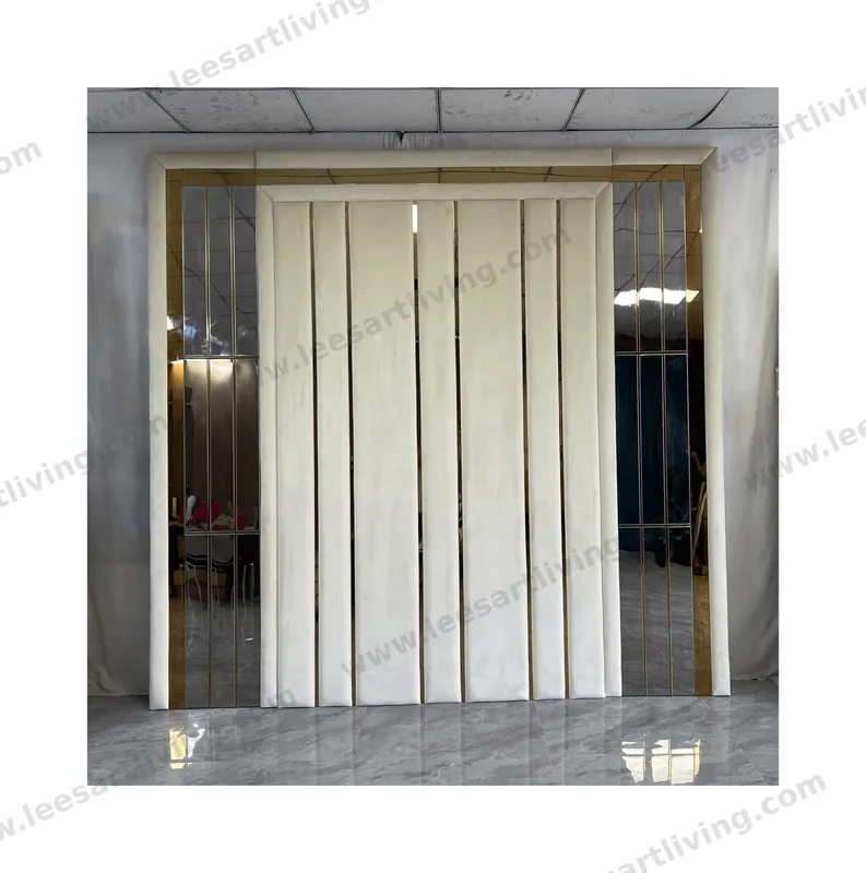 #07785 Big Headboard Wall Panel Bed for Villa 5-star Hotel Bedroom