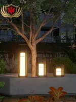 HJ-CPD-121 European Classical High-grade Waterproof Outdoor Decorative Pillar Light,Fence Post Lamp Wall Gate for Garden Courtyard