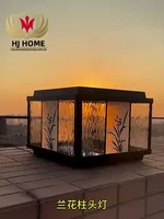 HJ-ZTD-159  European Classical High-grade Waterproof Outdoor Decorative Pillar Light,Fence Post Lamp Wall Gate for Garden Courtyard  