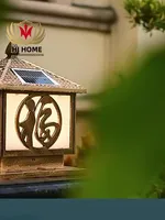 HJ-ZTD-168  European Classical High-grade Waterproof Outdoor Decorative Pillar Light,Fence Post Lamp Wall Gate for Garden Courtyard