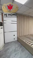 #07774 Luxury Bedroom Set Upholstered Soft Wall Panel Background Interior Decoration Custom High Big Headboard Villa Bed